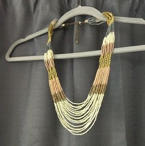 *3 for $18* Multi-strand beaded collar necklace